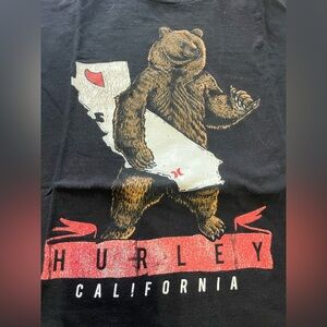 Rare Vintage Hurley Surf California Bear Graphic Tee Ironed and Ready to Go!